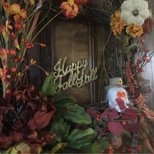 Beautiful handmade fall wreath